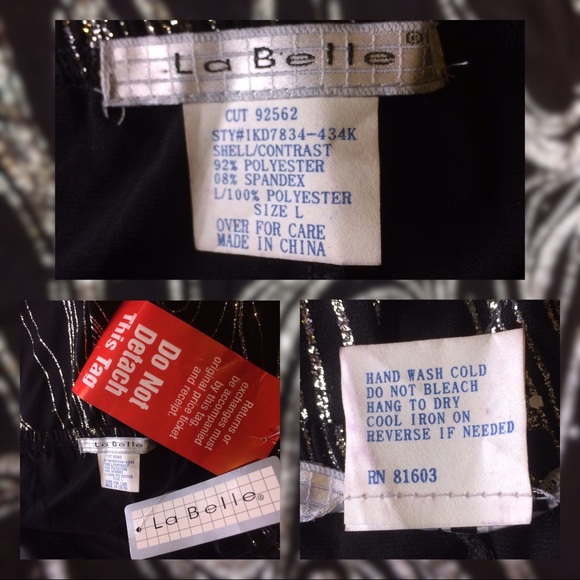 SPARKLY Black Cocktail/Party Dress by La Belle - Picture 3 of 8